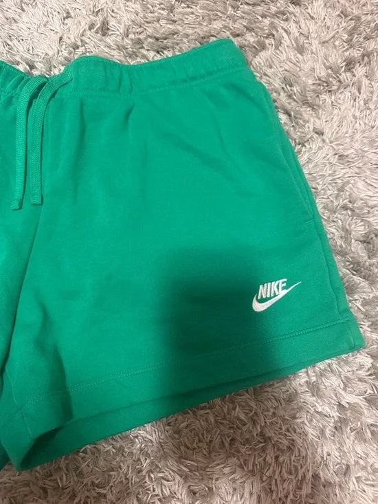 Nike Women's Green Drawstring Athletic Shorts - Picture 2 of 5